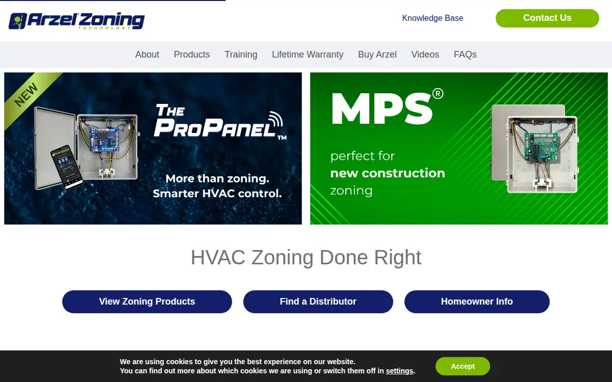 Homepage of Arzel Technology INC.
