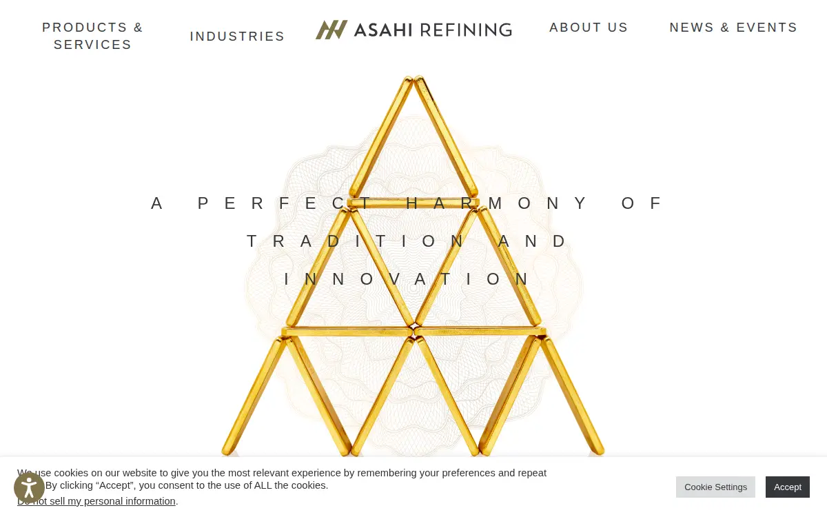 Homepage of Asahi Refining USA INC