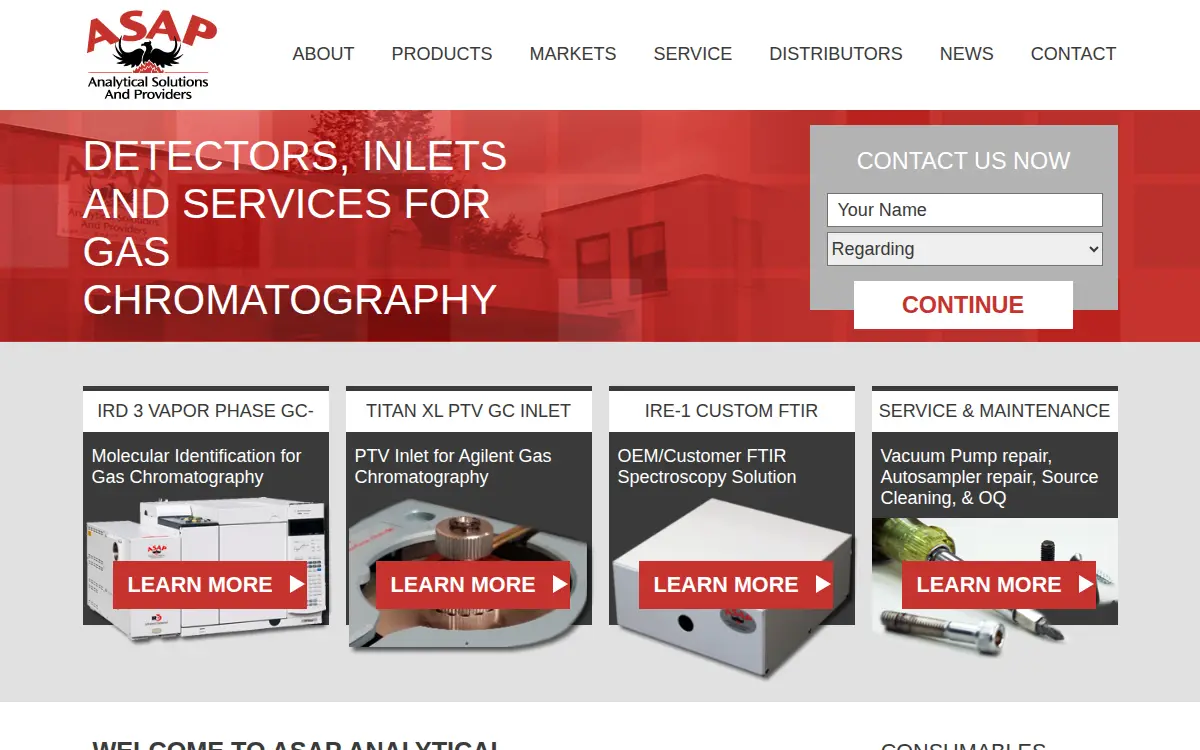Homepage of Analytical Solutions & Providers, LLC