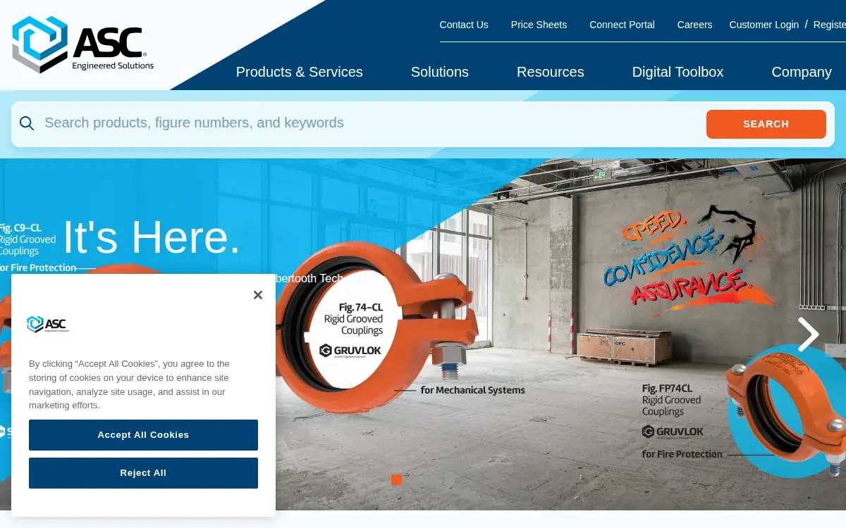 Homepage of Asc Engineered Solutions LLC