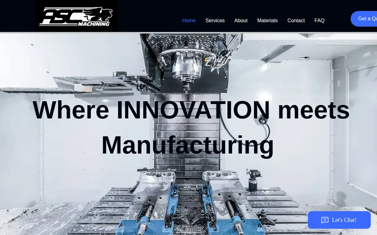 Homepage of Advanced Speed Components LLC