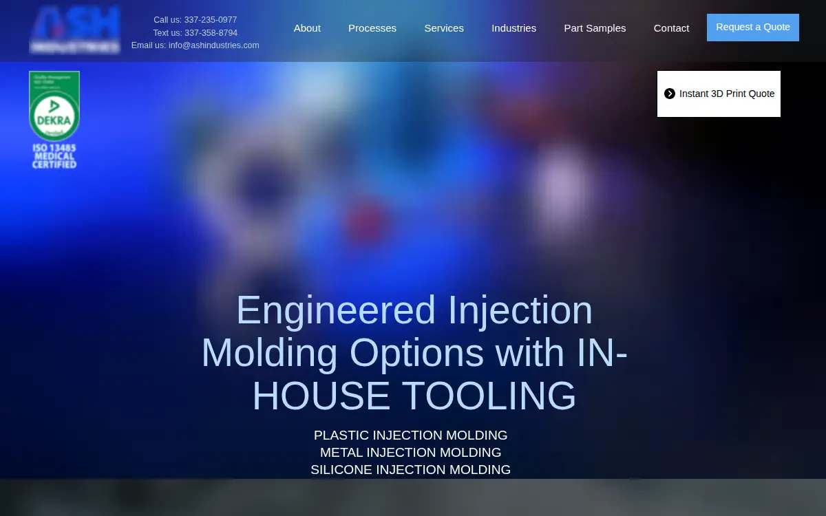 Homepage of Ash Industries, INC