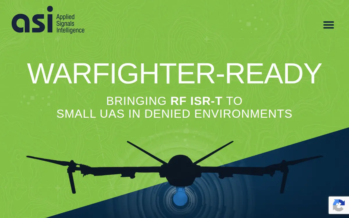 Homepage of Applied Signals Intelligence, INC.