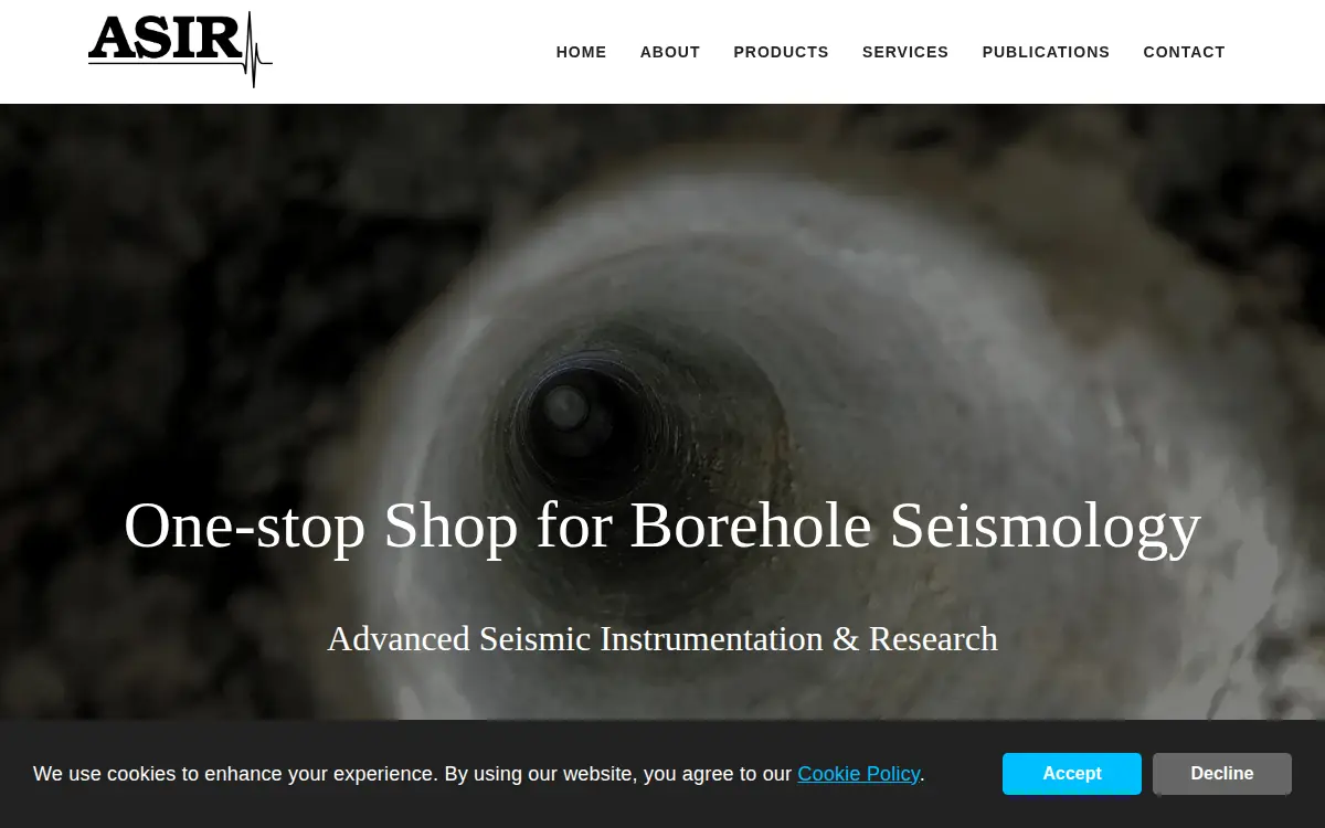 Homepage of Advanced Seismic Instrumentation and Research LLC