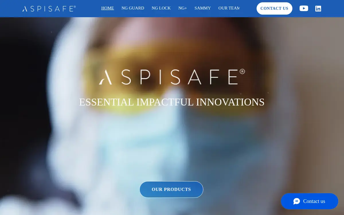 Homepage of Aspisafe Solutions INC