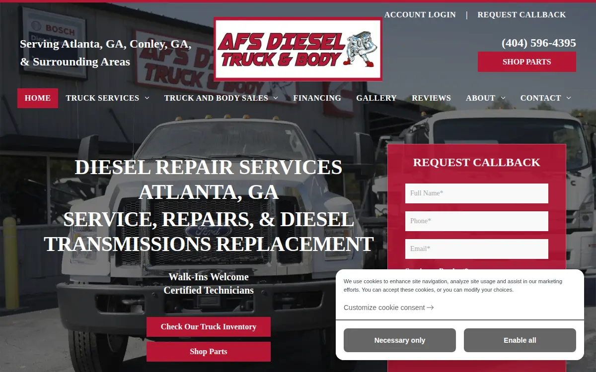 Homepage of Associated Fuel Systems, INC.