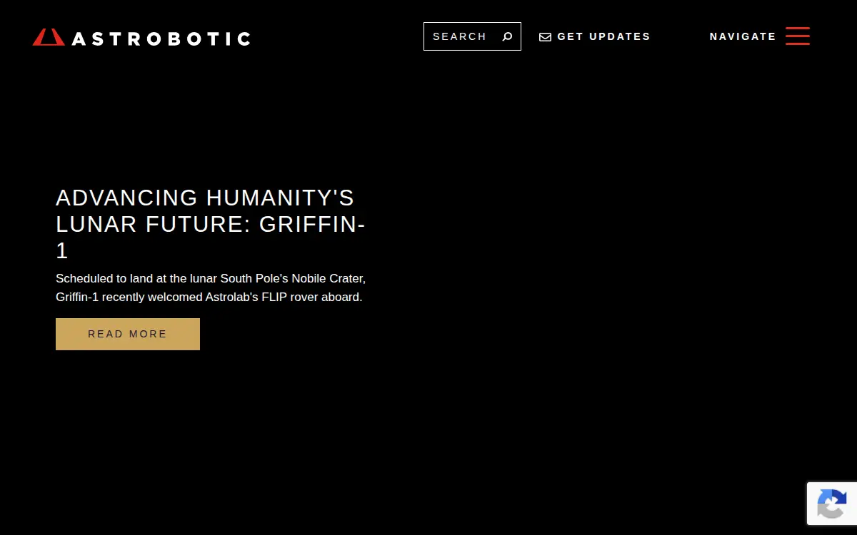 Homepage of Astrobotic Technology INC