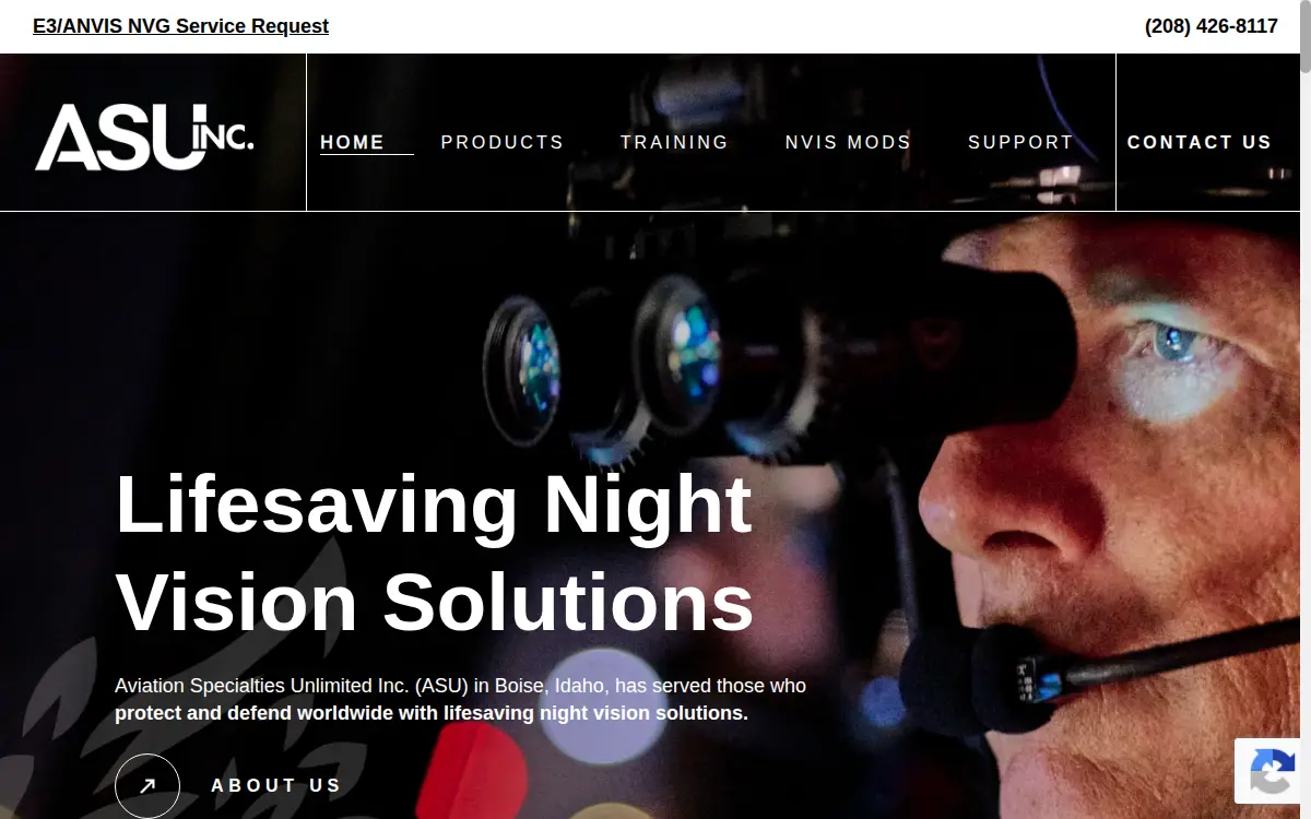 Homepage of Aviation Specialties Unlimited, INC.