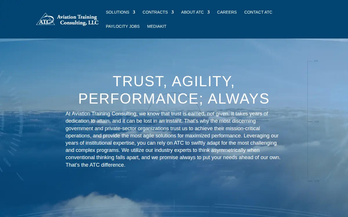 Homepage of Aviation Training Consulting, LLC