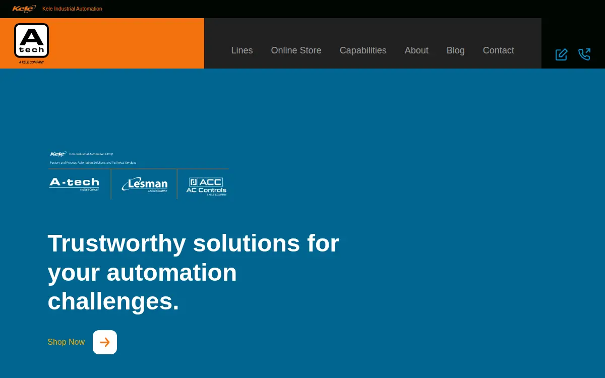 Homepage of A-tech INC