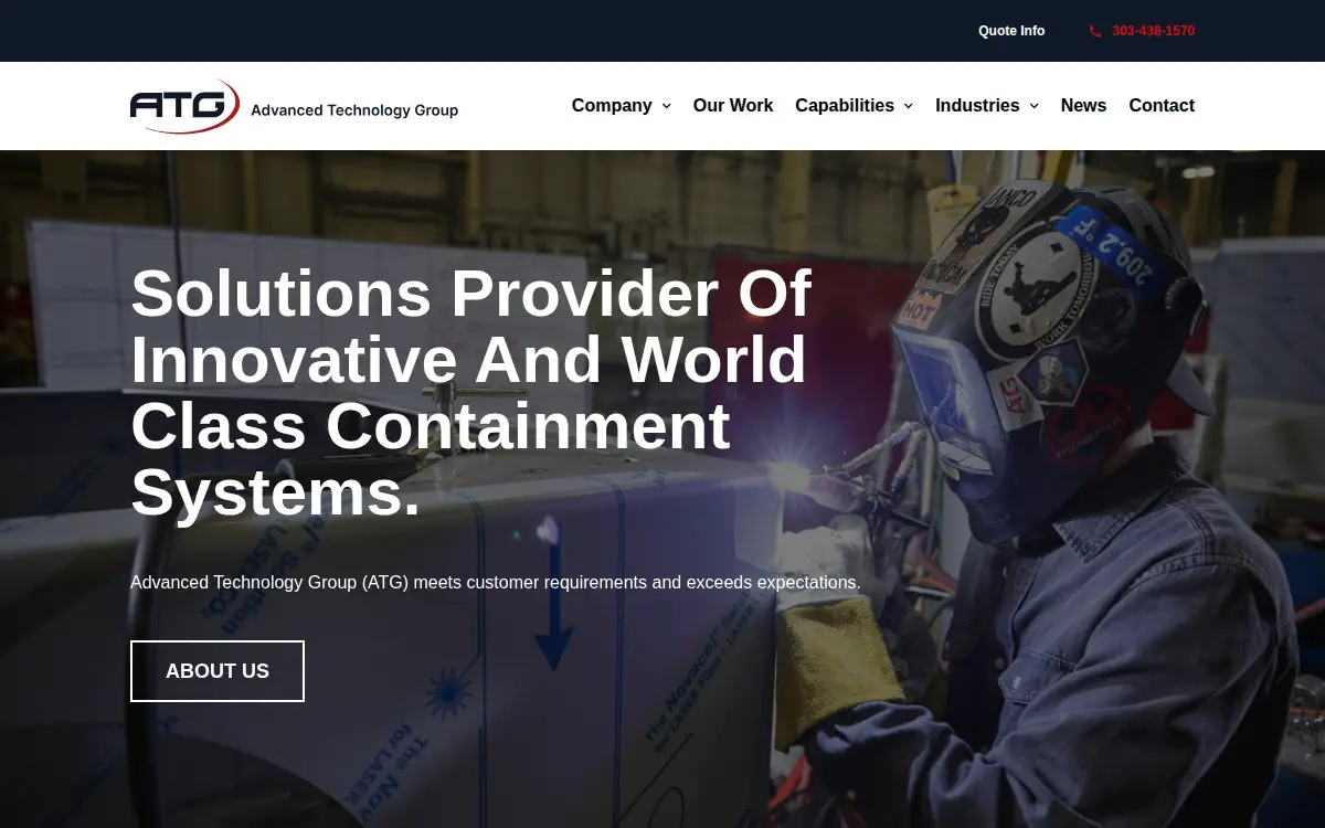 Homepage of Advanced Technology Group Operating LLC