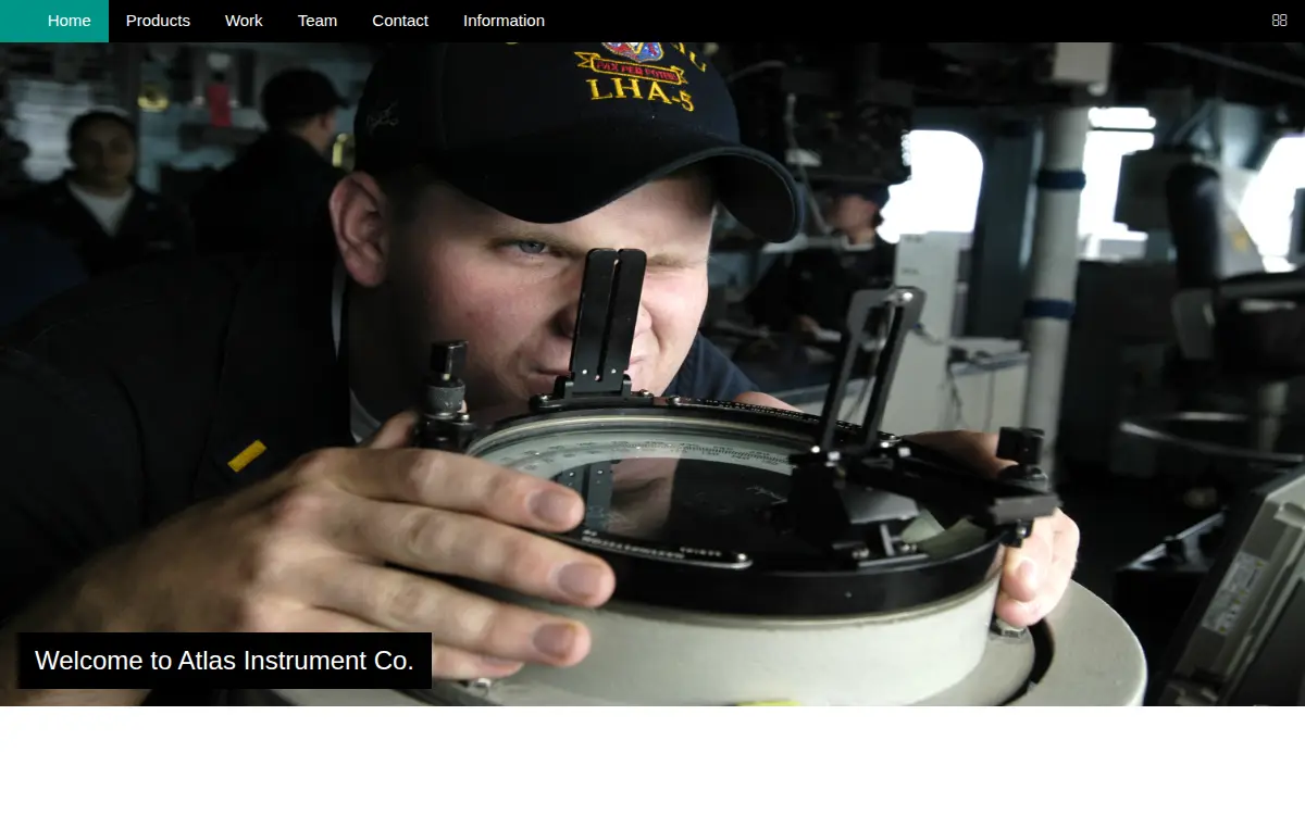 Homepage of Atlas Instrument CO INC