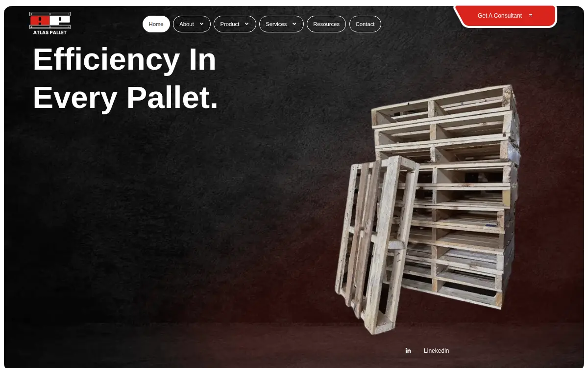 Homepage of Atlas Barrel & Pallet, INC