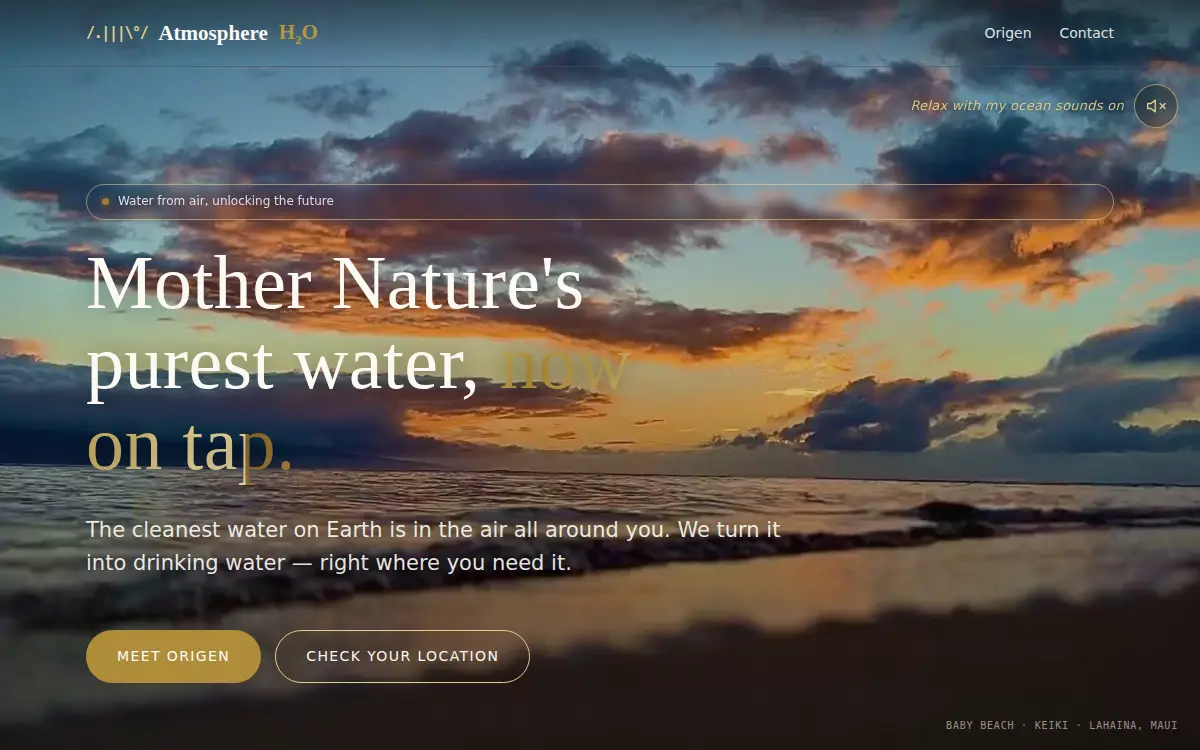 Homepage of Atmosphere Ventures, INC.