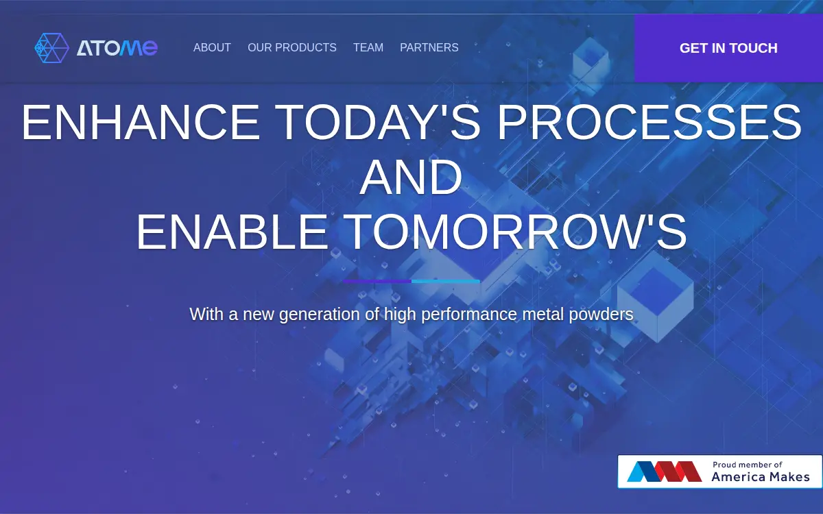 Homepage of Atome Incorporated
