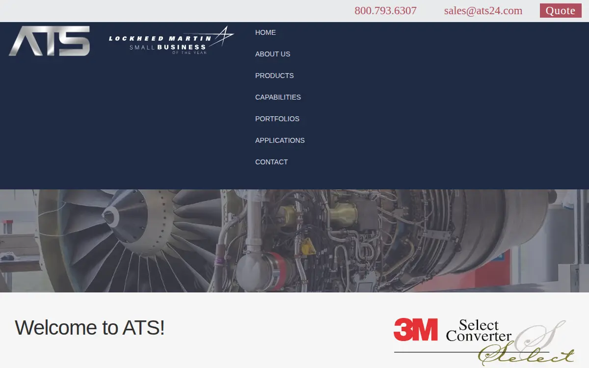 Homepage of Advanced Technology Supply INC