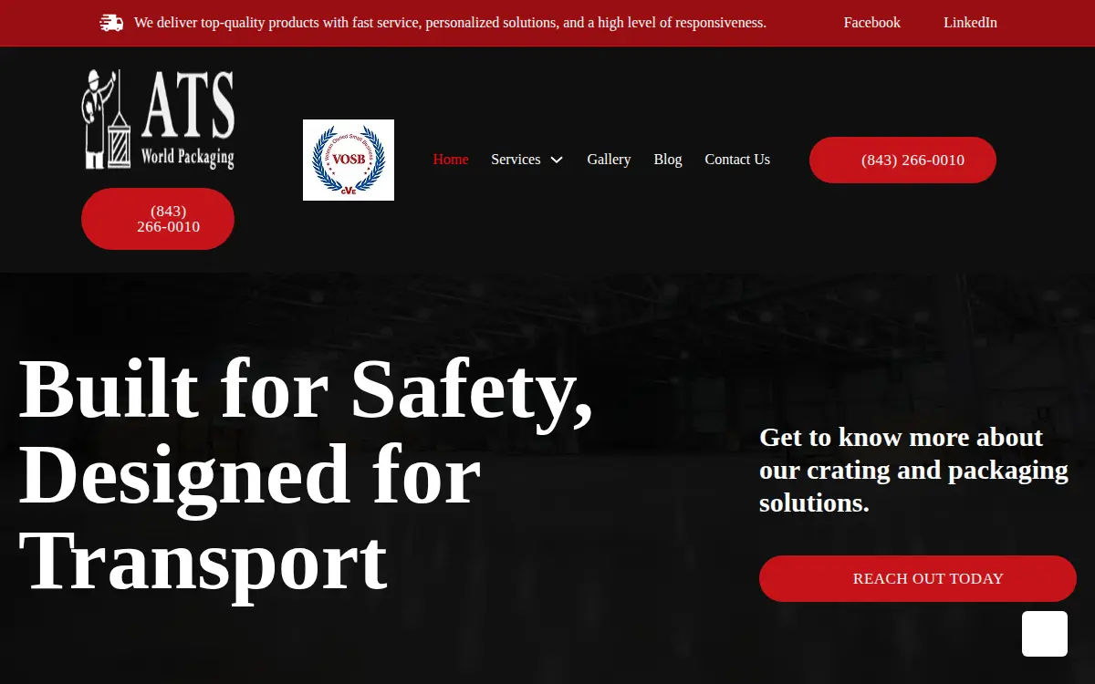 Homepage of Atlantic Transfer & Storage CO.