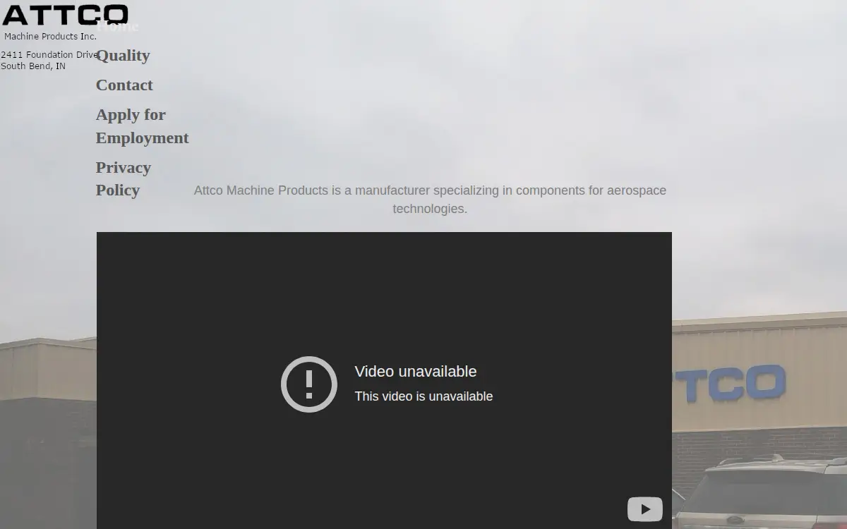 Homepage of Attco LLC