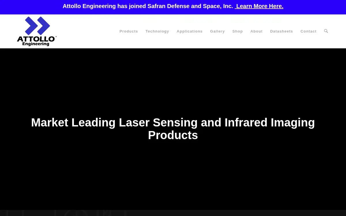 Homepage of Attollo Engineering, LLC