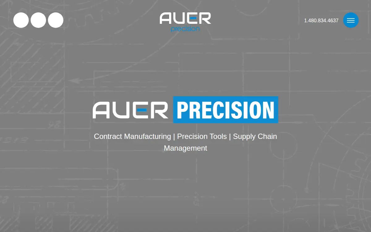 Homepage of Auer Precision Stamping INC