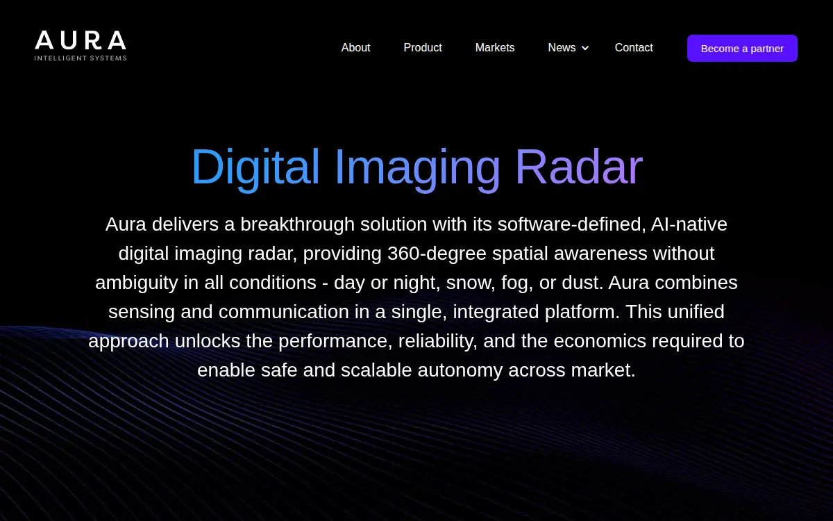 Homepage of Aura Intelligent Systems INC