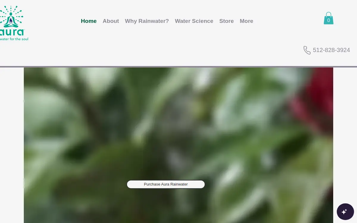 Homepage of Aura Rainwater, INC