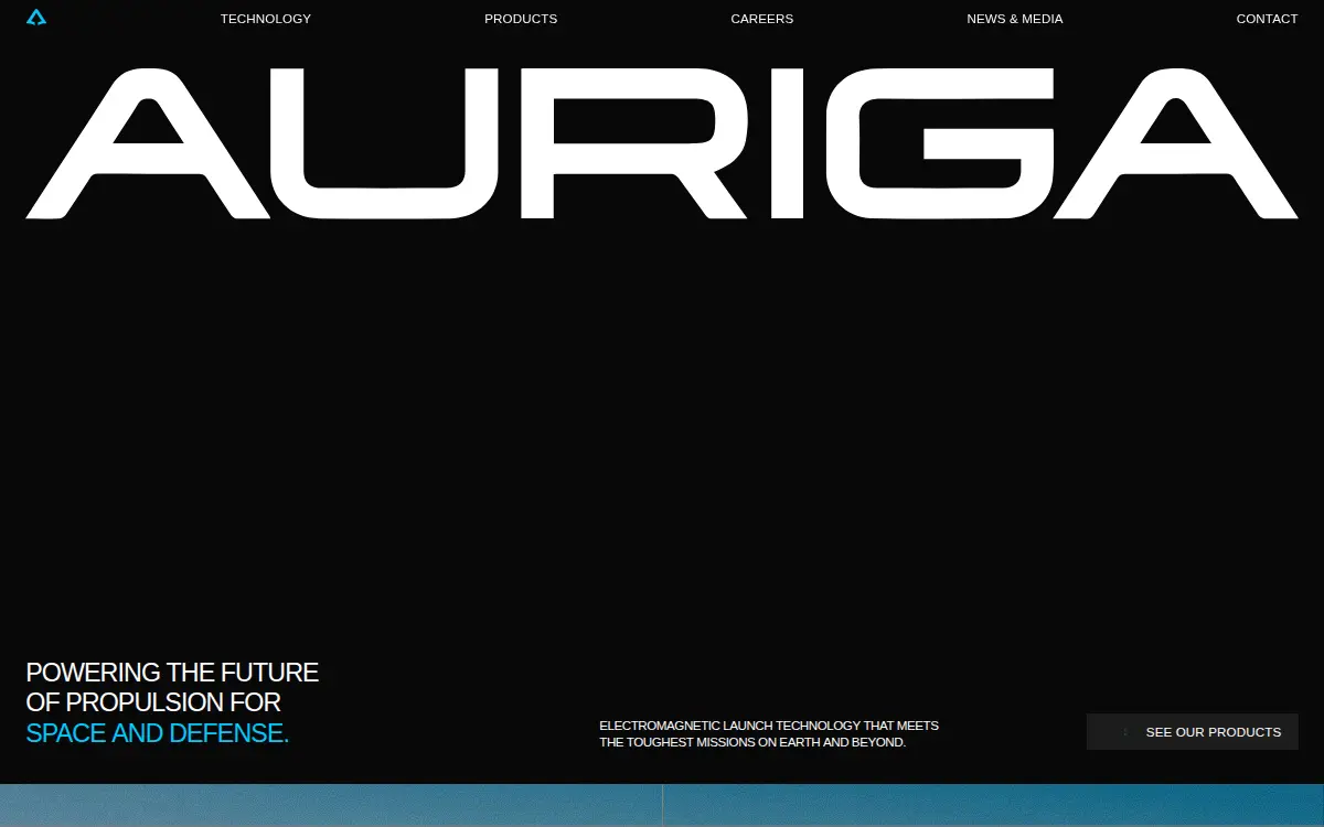 Homepage of Auriga Space, INC