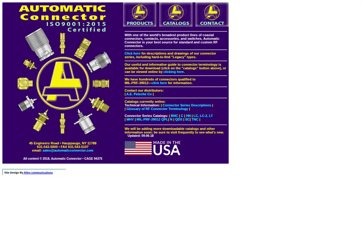 Homepage of Lax Electronics, INC.