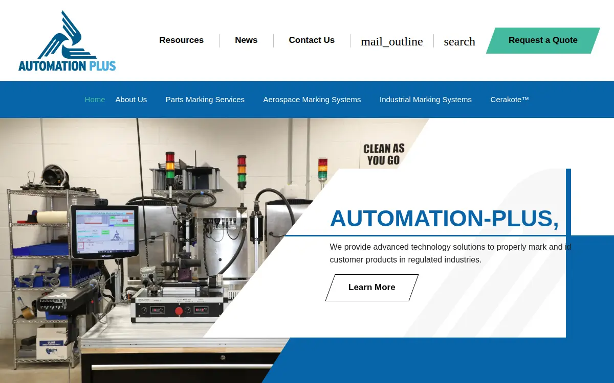 Homepage of Automation-plus, INC.