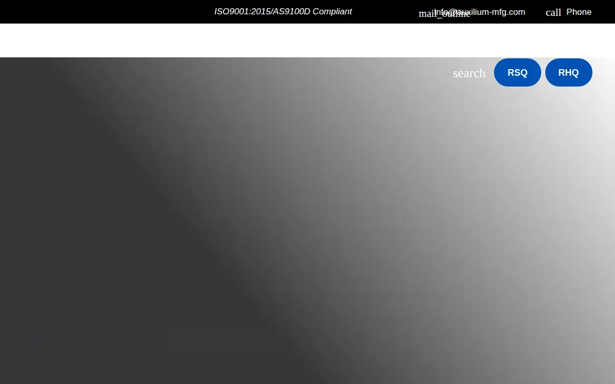 Homepage of Auxilium Manufacturing Solutions LLC