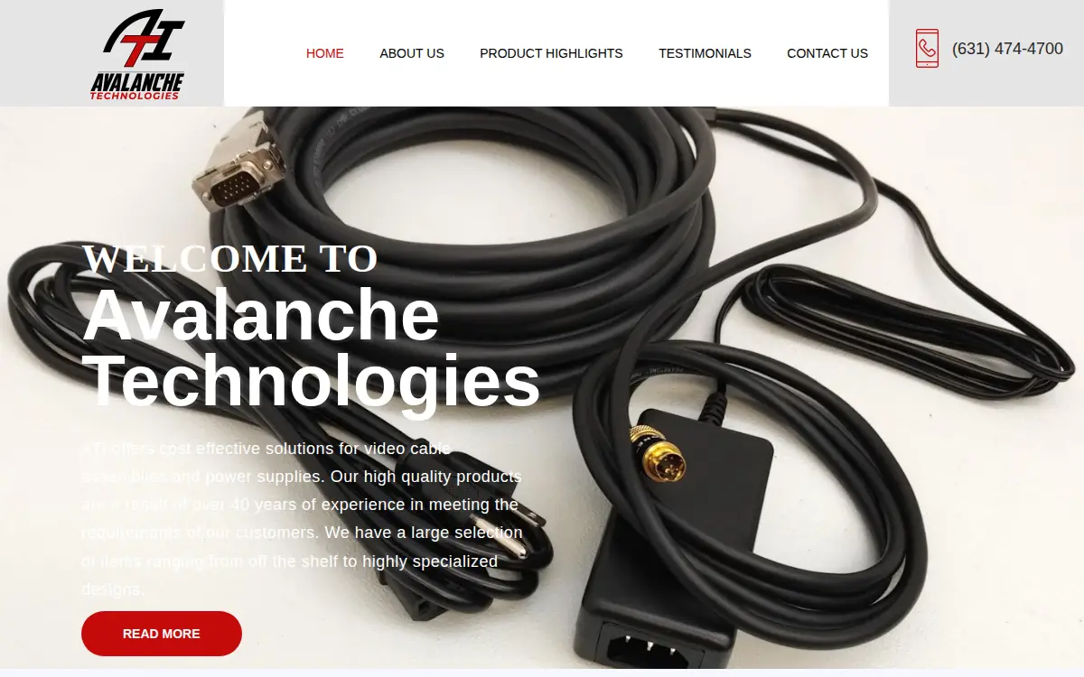 Homepage of Avalanche Technologies INC