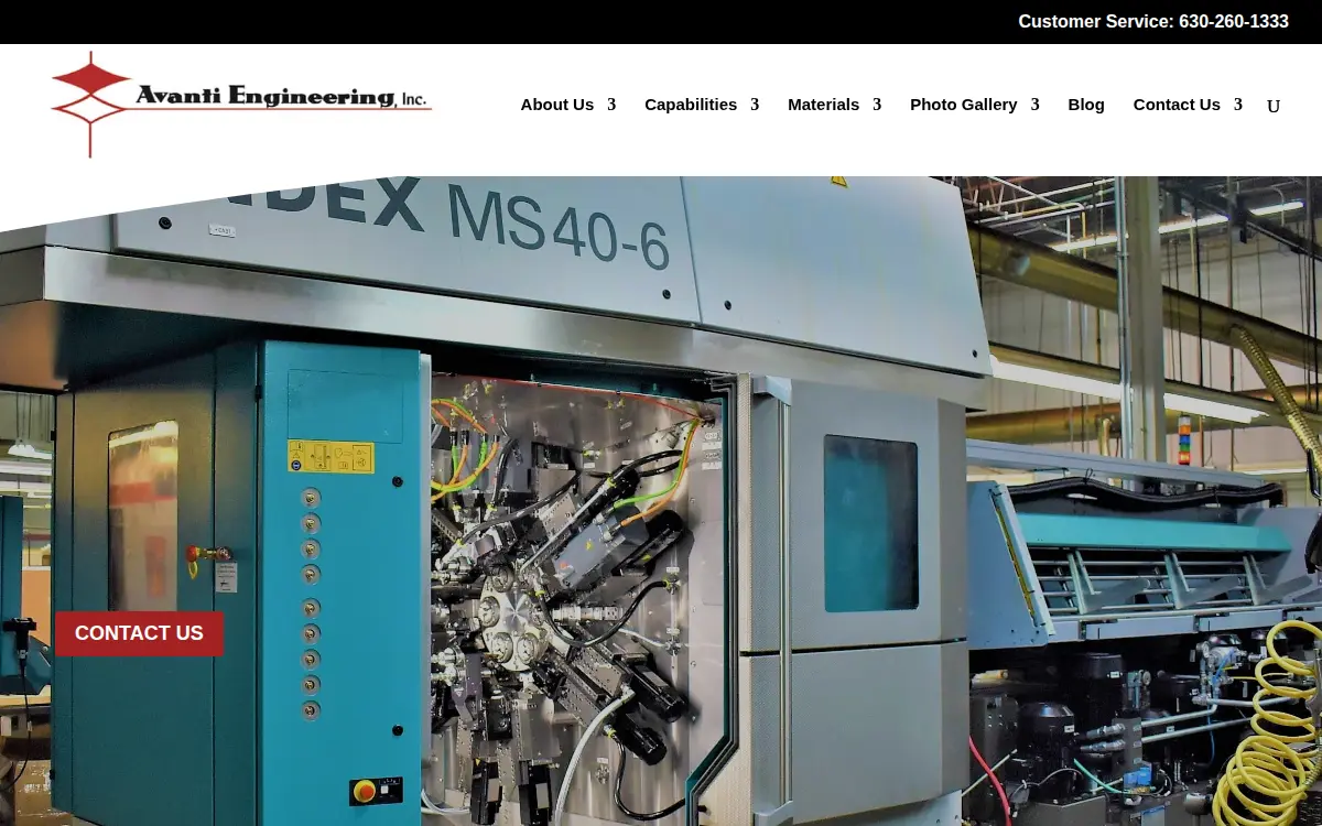 Homepage of Avanti Engineering INC