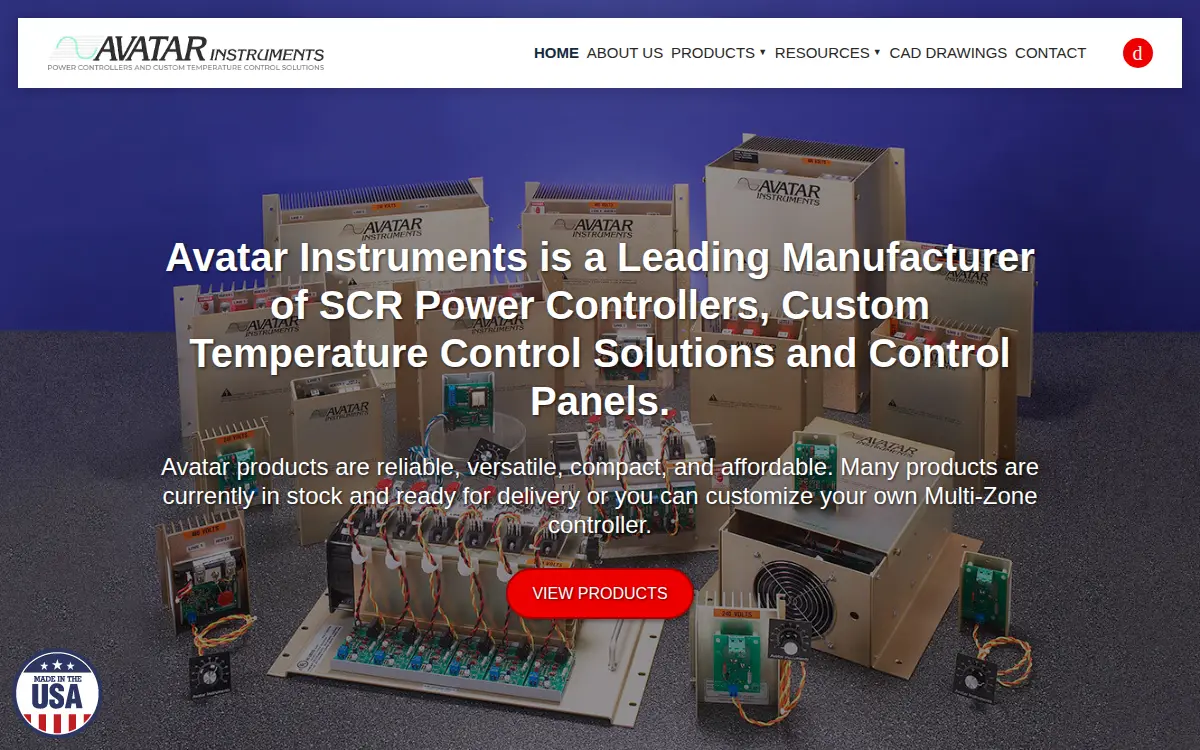 Homepage of Avatar Instruments INC