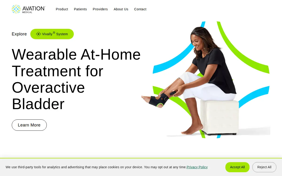 Homepage of Avation Medical, INC.