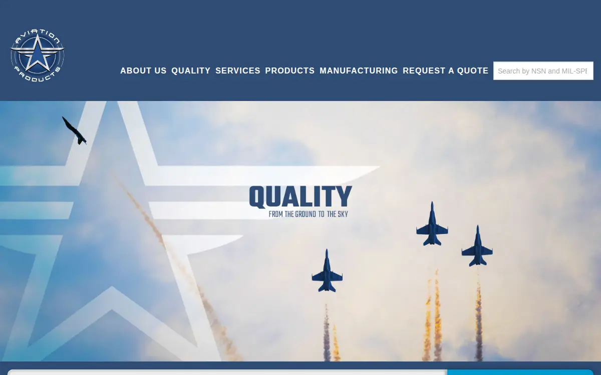 Homepage of Aviation Products INC