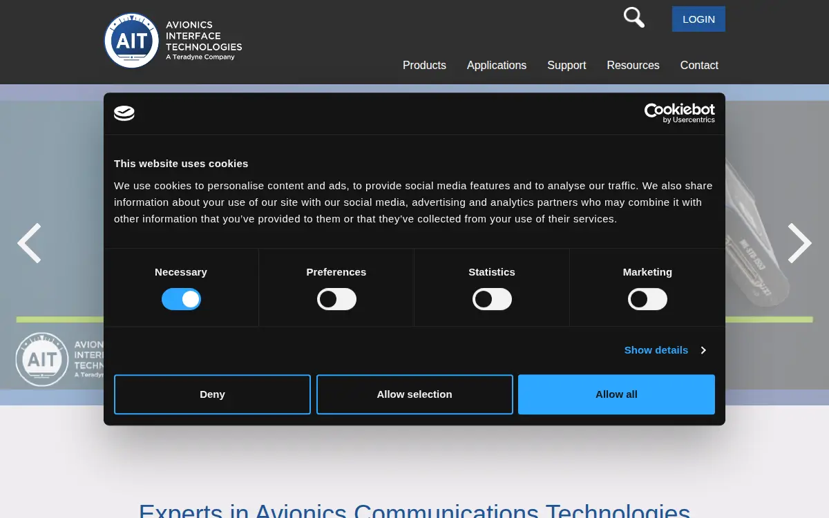 Homepage of Teradyne, INC