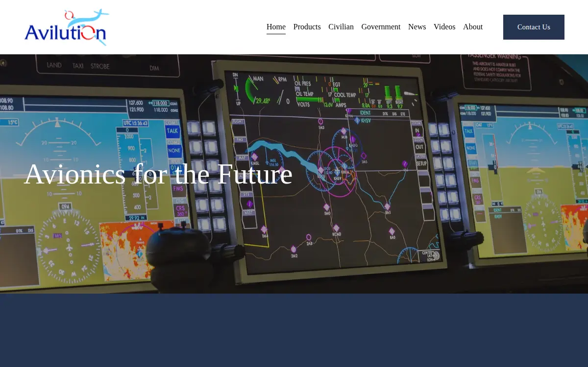 Homepage of Avilution, LLC