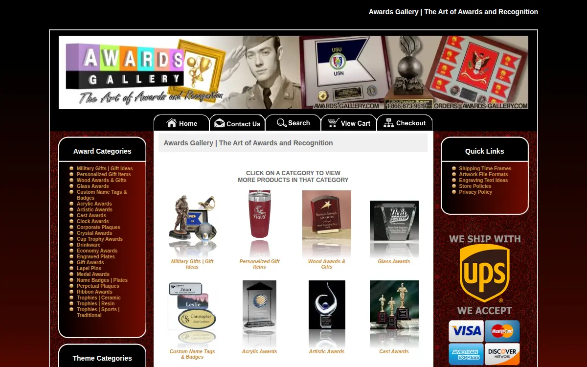 Homepage of Hh Awards LLC