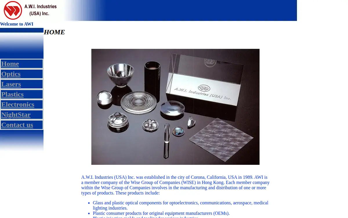 Homepage of A.w.i. Industries (u.s.a.) INC.