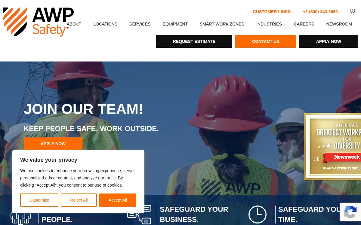 Homepage of Safety Systems and Signs Hawaii, INC.