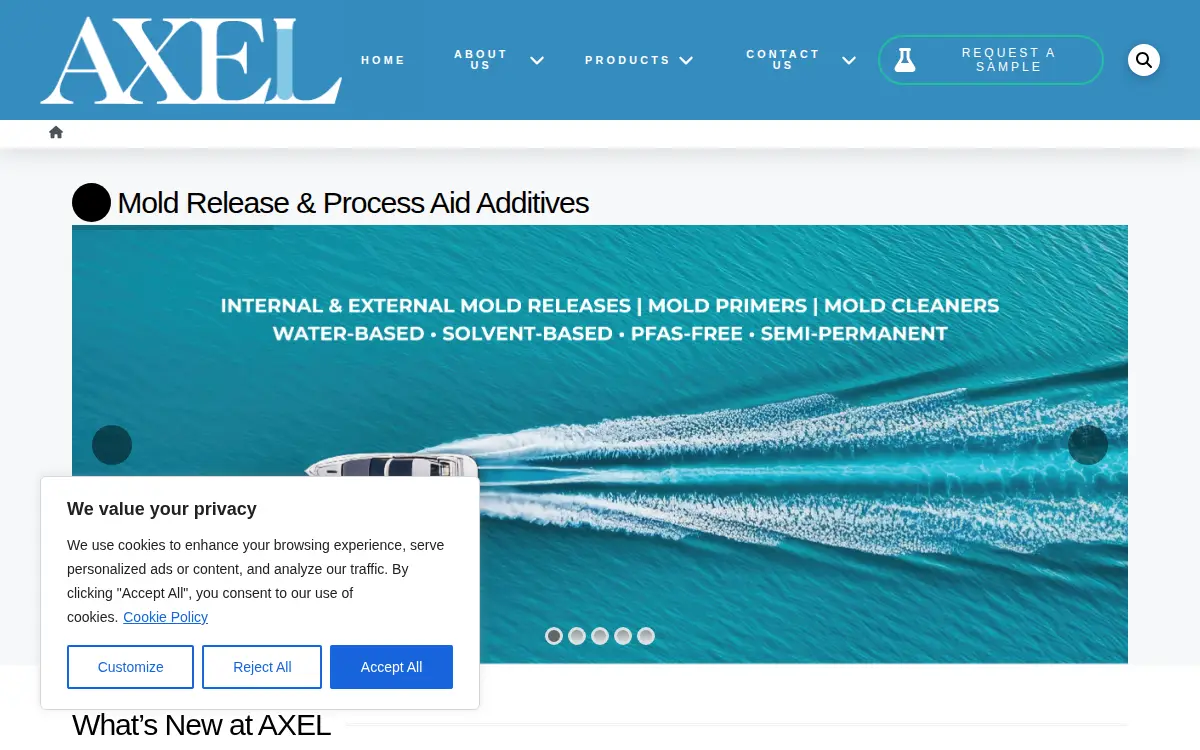 Homepage of Axel Plastics Research Laboratories INC