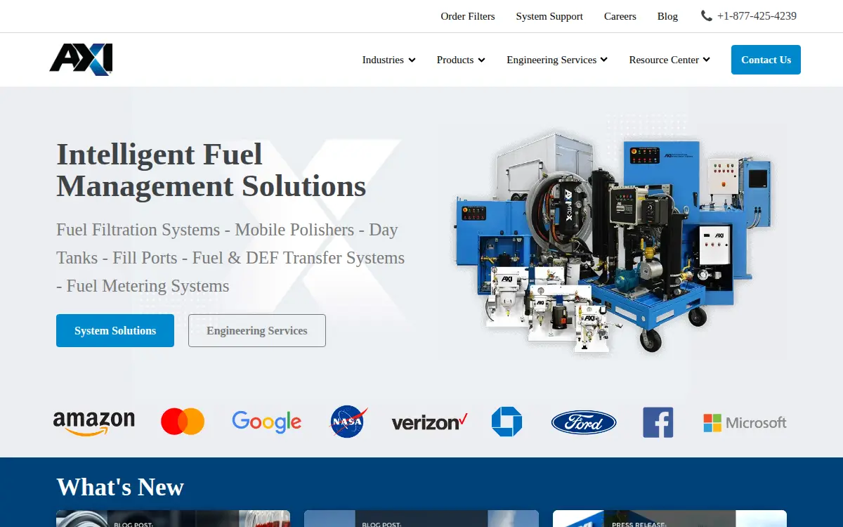 Homepage of Axi International CORP