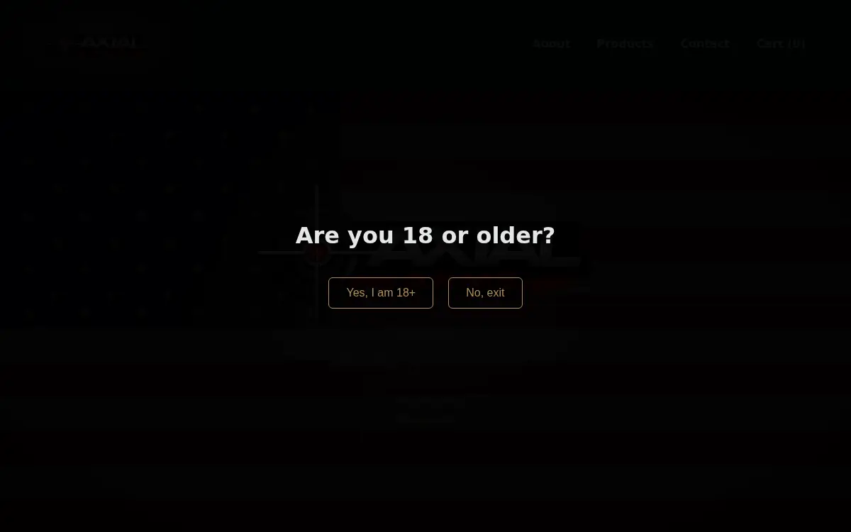 Homepage of Axial Arms LLC