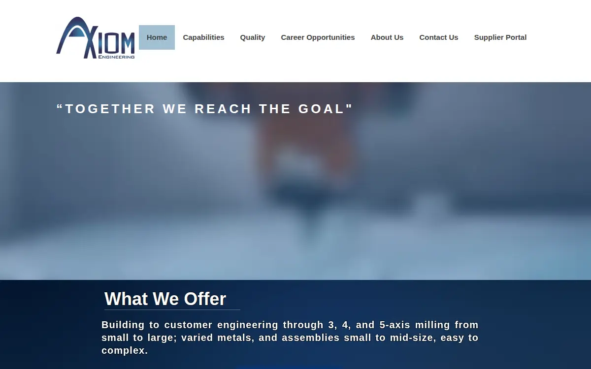 Homepage of Axiom Engineering INC