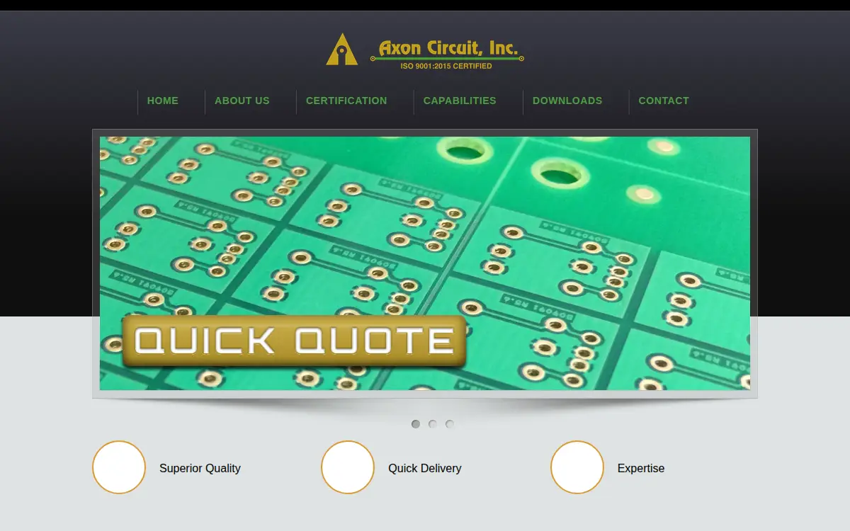 Homepage of Axon Circuit, INC