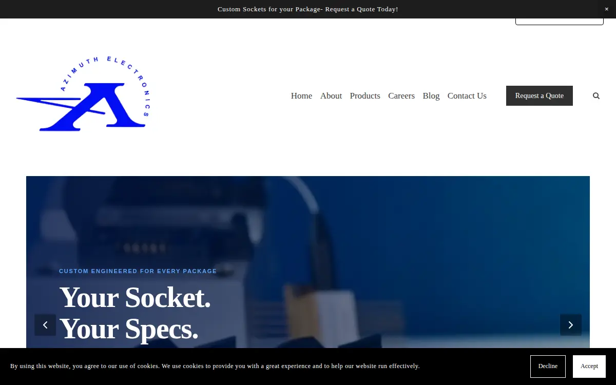 Homepage of Azimuth Electronics, INC.