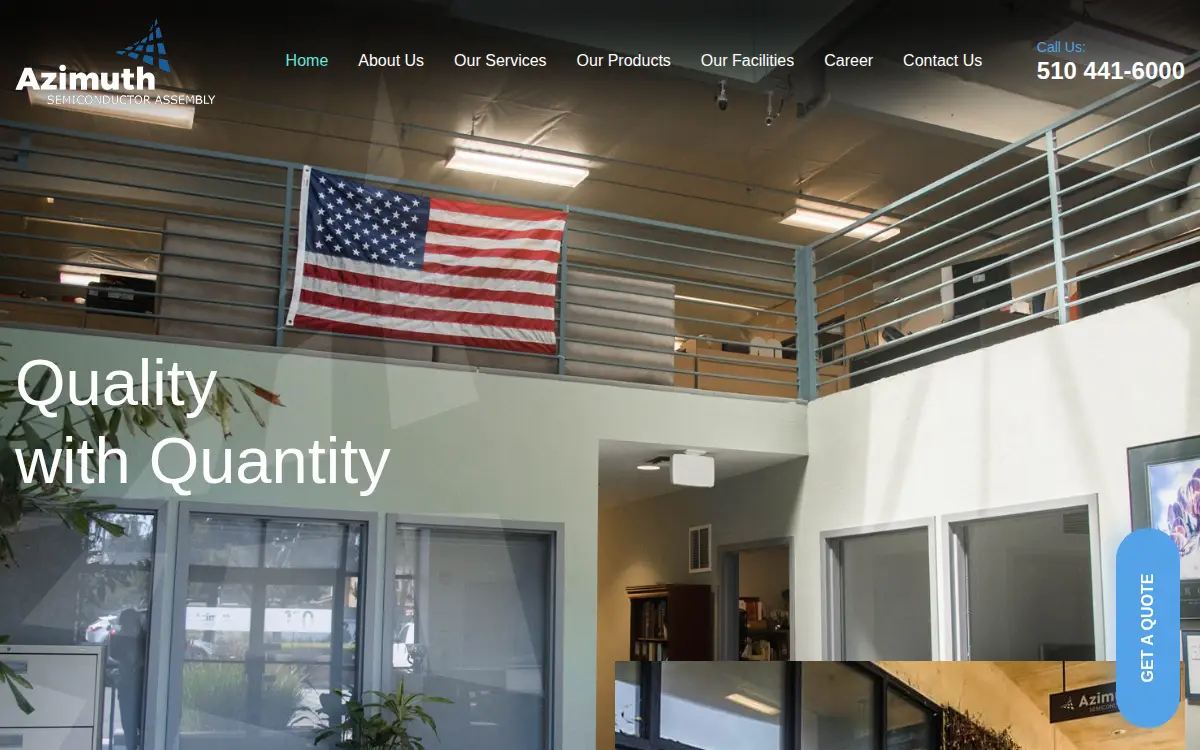 Homepage of Azimuth Industrial Co., INC.