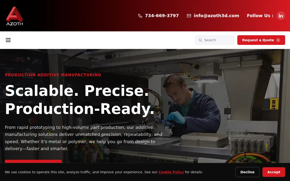 Homepage of Azoth INC