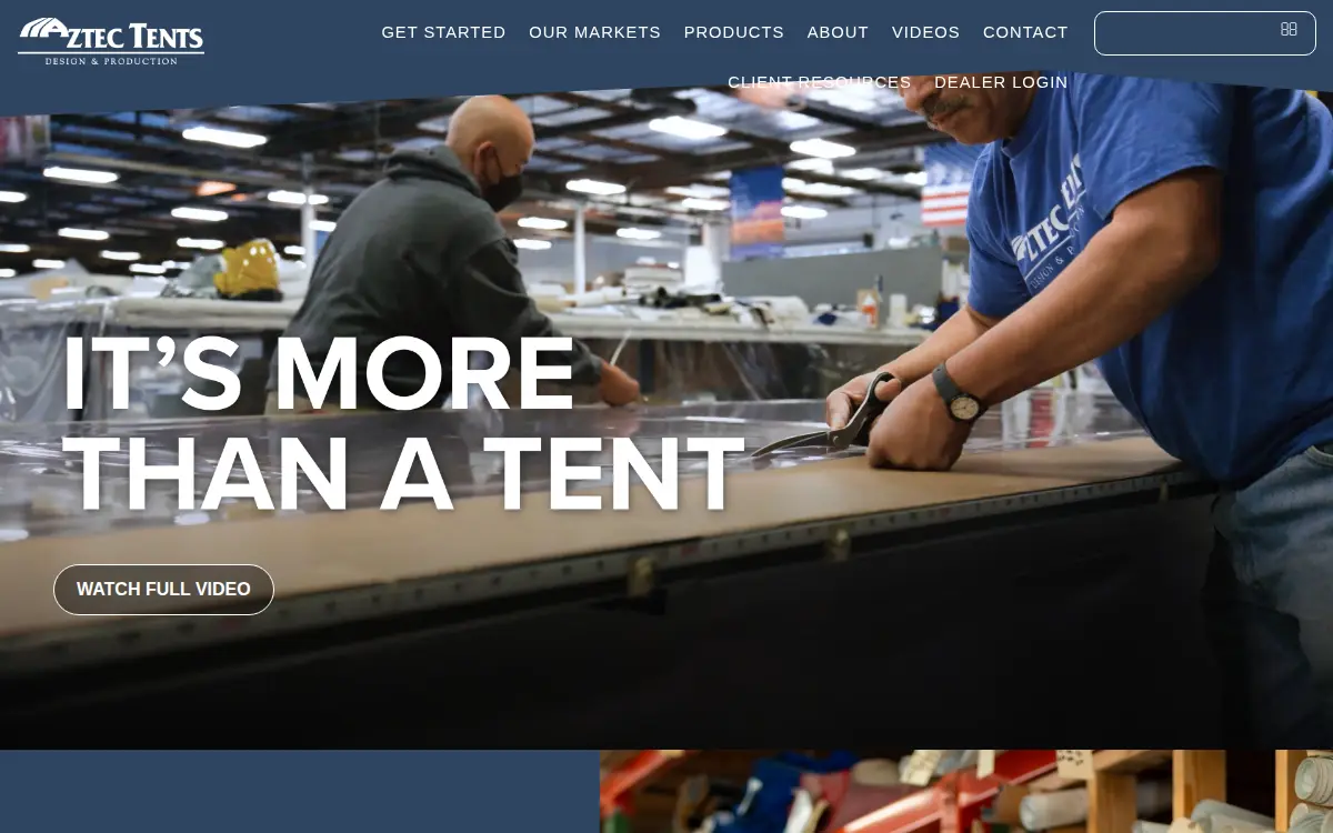 Homepage of A-aztec Rents & Sells, LLC