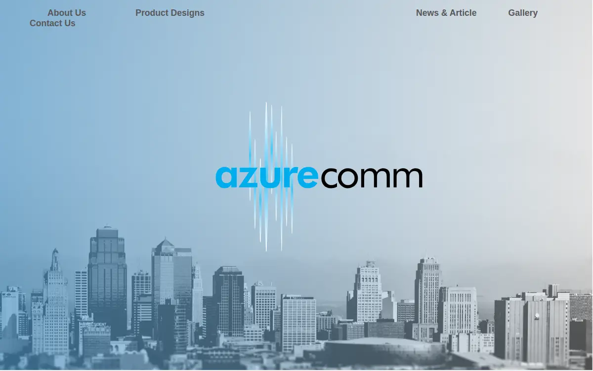 Homepage of Azure Communications INC